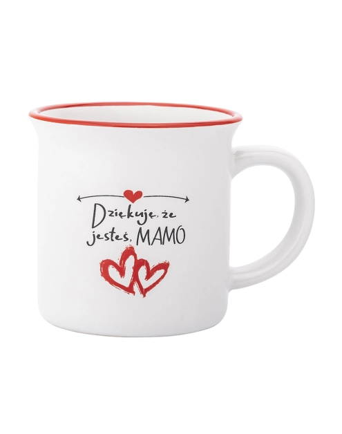 Zdjęcie: Kubek 320 ml z wywiniętym rantem dekoracja mama A ALTOM DESIGN