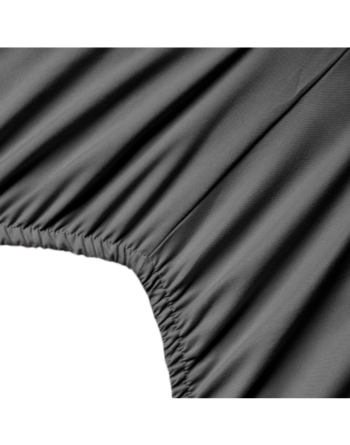 Zdjęcie: Prześcieradło z gumką mikrowłókno Soft 220x200+30 cm stalowe EUROFIRANY