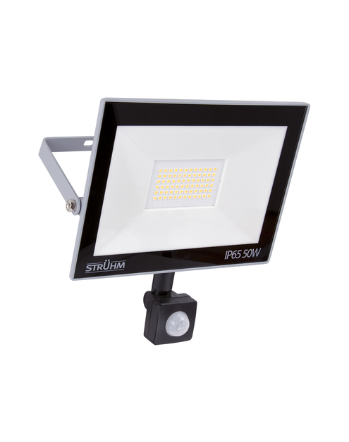 Zdjęcie: Naświetlacz SMD LED z czujnikiem ruchu Kroma LED S 50 W Grey NW kolor szary 50 W STRUHM