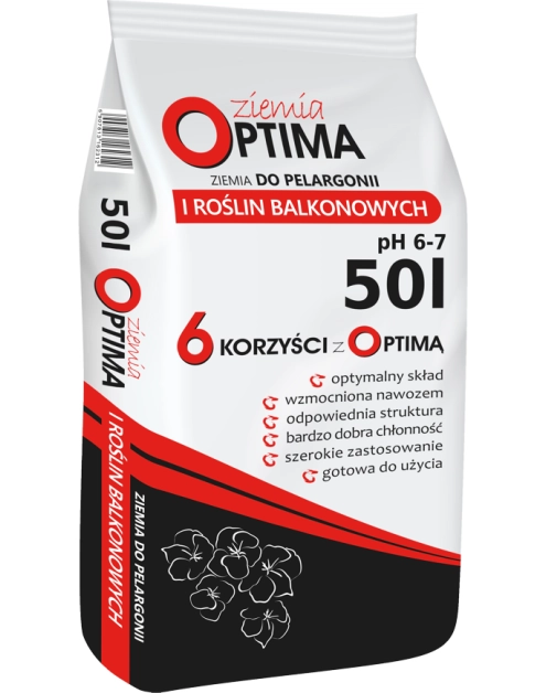 Zdjęcie: Ziemia optima do roślin balkonowych 50 L BIOVITA