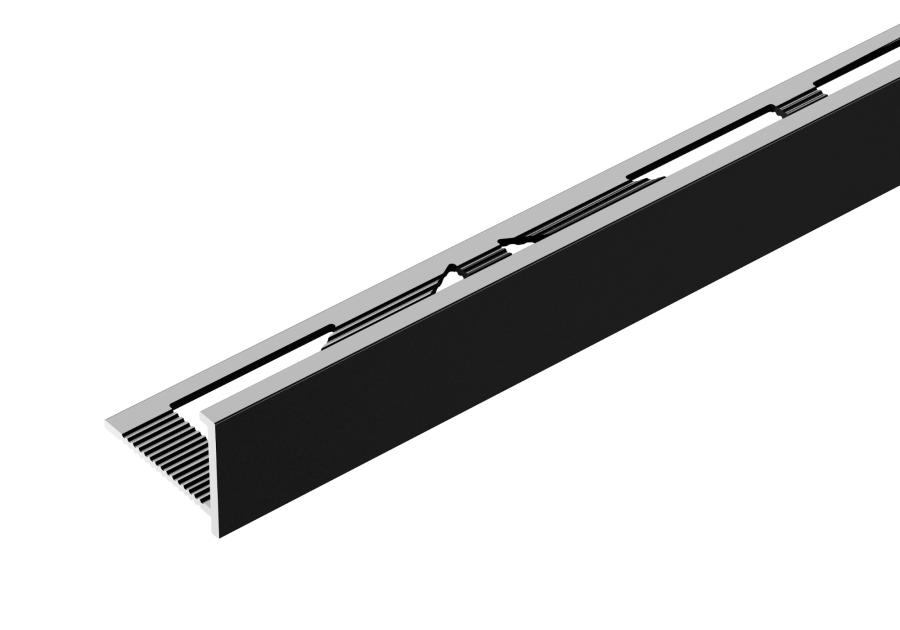 Zdjęcie: Profil do glazury 12x18 mm - 2,5 m czarny mat CEZAR