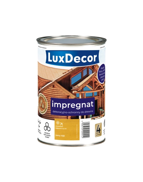 Zdjęcie: Impregnat do drewna 1 L jasny dąb LUXDECOR