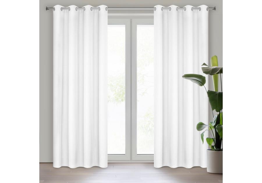 Zdjęcie: Zasłona gotowa Rita 140x250 cm biały EUROFIRANY