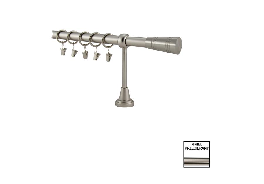 Zdjęcie: Karnisz pojedynczy Valentina fi 19 mm - 200 cm tubo nikiel KARWEL