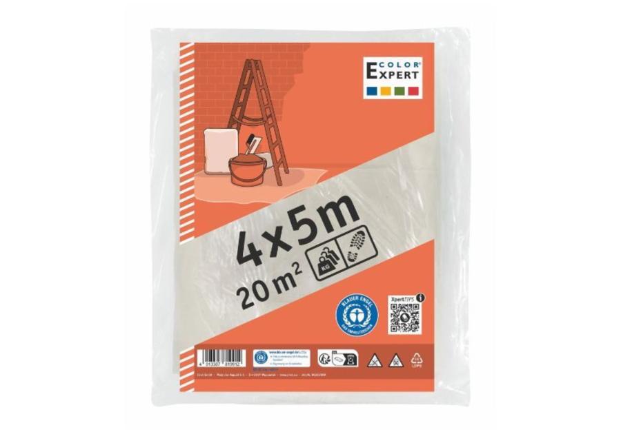 Zdjęcie: Folia malarska LDPE 46  m 4 x 5 m CIRET