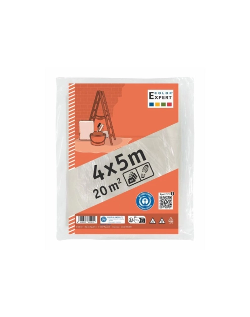 Zdjęcie: Folia malarska LDPE 46  m 4 x 5 m CIRET