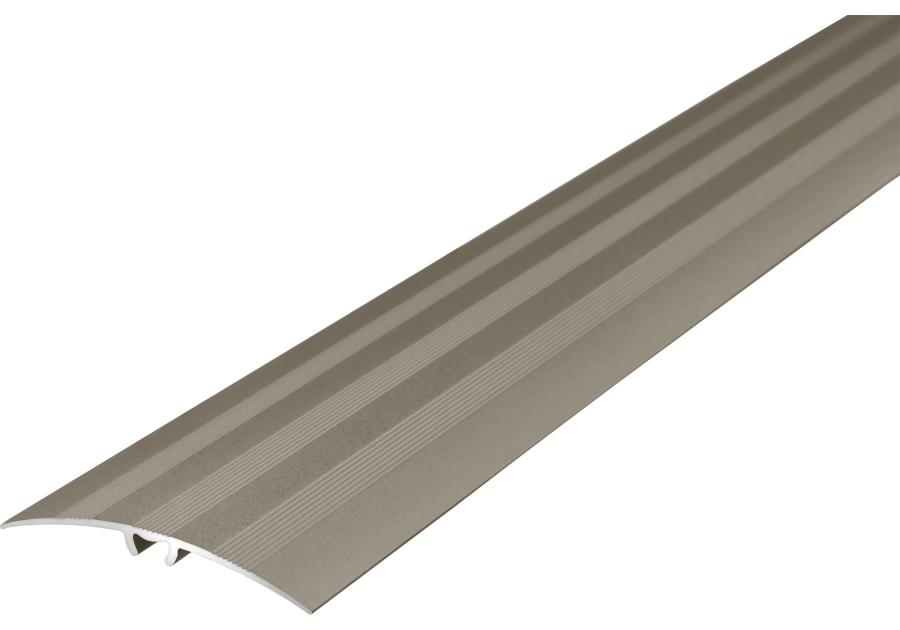 Zdjęcie: Listwa ochronna AL wcisk z ryflem 47 mm 5w1 klejona L= 1,86 m Metal Brąz anoda mat CEZAR