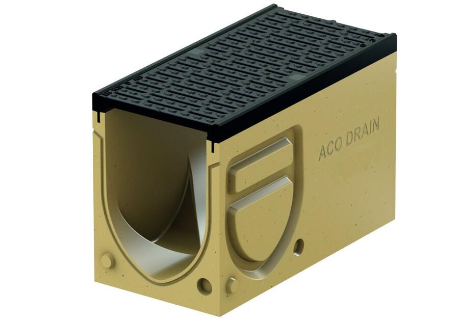 Zdjęcie: Element rewizyjny z polimerobetonu DN150 i rusztem z żeliwa 0,5 m typ 0.2 do Monoblock PD150V ACO