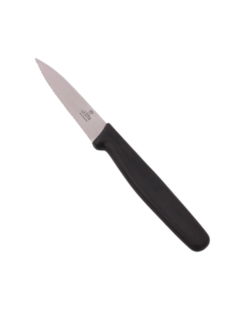 Zdjęcie: Nóż uniwersalny ząbkowany Wiktor 8 cm czarny ALTOMDESIGN