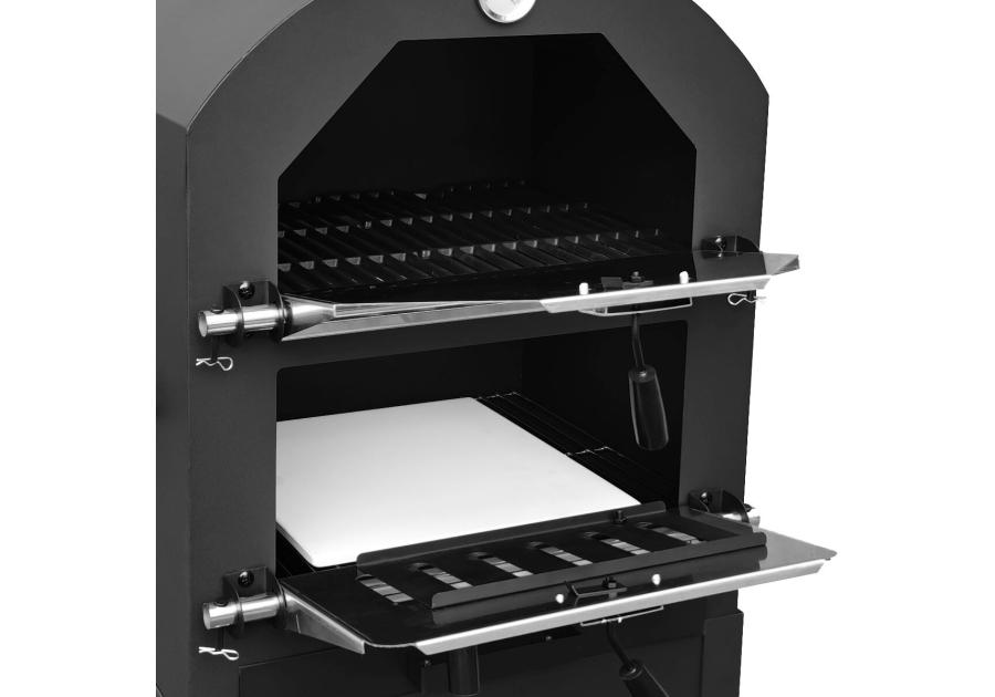 Zdjęcie: Grill węglowy z wkładem cermicznym 3w1 z komorą do pieczenia pizzy BOTTARI
