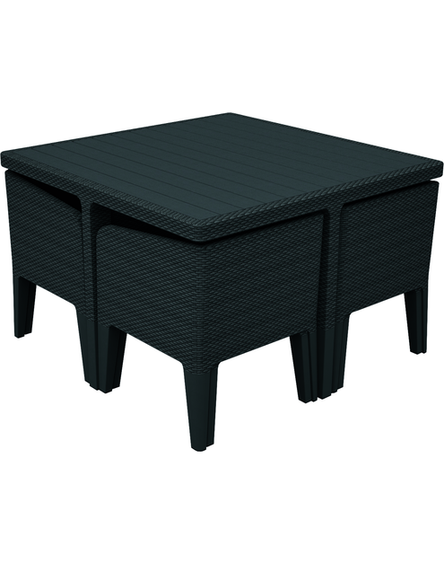 Zdjęcie: Zestaw mebli ogrodowych 5-elementowy Columbia antracyt CURVER