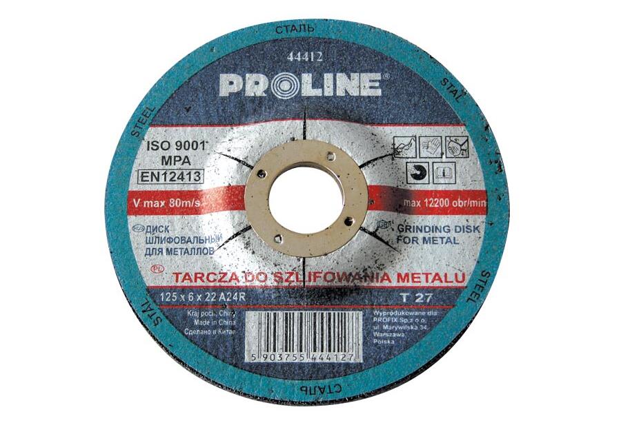 Zdjęcie: Tarcza do cięcia metalu T42, 115x2.5x22A30S PROLINE