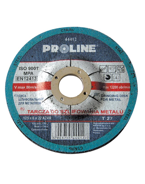 Zdjęcie: Tarcza do cięcia metalu T42, 115x2.5x22A30S PROLINE