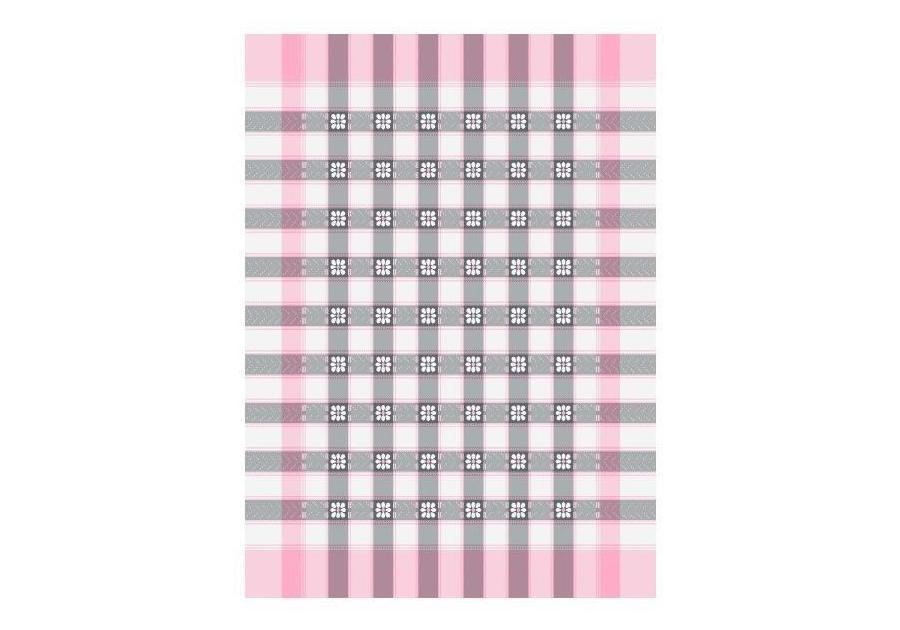 Zdjęcie: Ścierka Czapla 2; 50x70 cm Margaretka różowo-szara FLORENTYNA