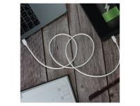Zdjęcie: Kabel Usb 2.0, wtyk C - Lightning MFi, i16P, ładowanie, transmisja danych, 1 m, biały EMOS