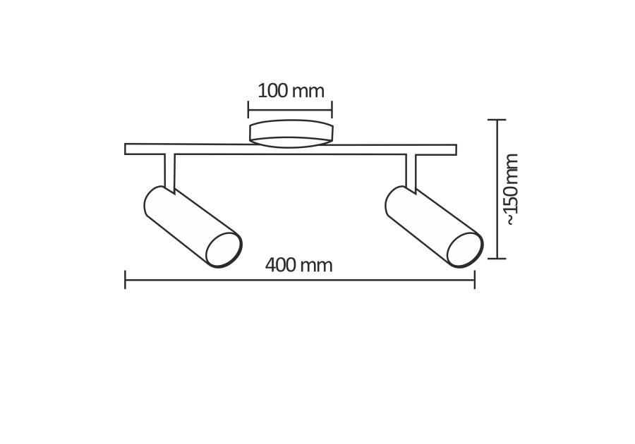 Zdjęcie: Lampa sufitowa LED Gavi 2x4.5W biała POLUX