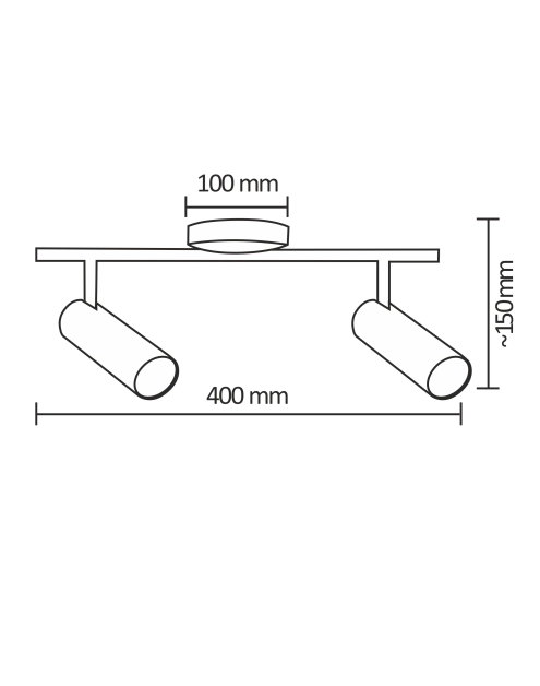 Zdjęcie: Lampa sufitowa LED Gavi 2x4.5W biała POLUX