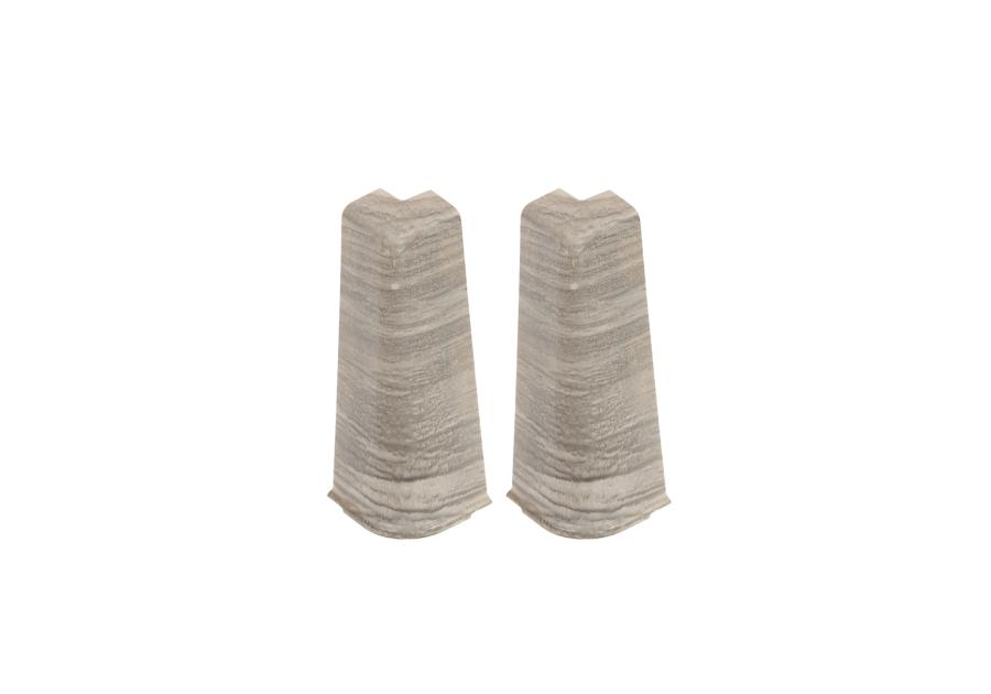 Zdjęcie: Zakończenia do listwy przypodłogowej Hi Line narożnik zewnętrzny 2 szt. Dąb Sardynia Mat CEZAR