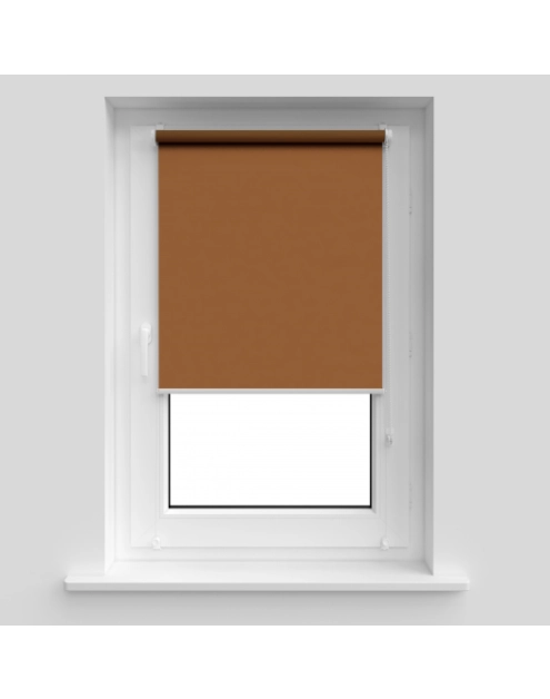 Zdjęcie: Roleta Mini 100% zaciemnienia 35x150 cm jasny brąz  DECODESIGN