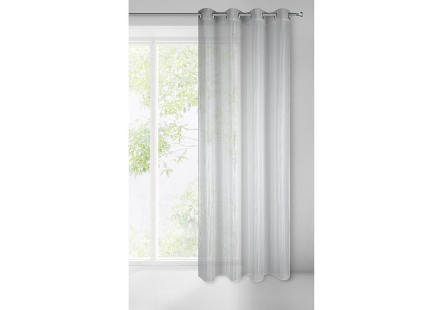 Zdjęcie: Firana gotowa Dezra 140x250 cm szary EUROFIRANY