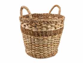 Koszyk  trawy morskiej z uchwytami 38x38x32/40 cm TIN TOURS