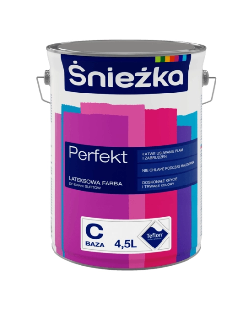 Zdjęcie: Emulsja lateksowa Perfekt BazaC 4,5L ŚNIEŻKA