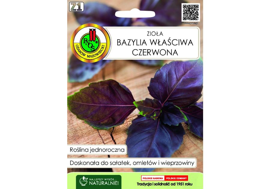 Zdjęcie: Bazylia właściwa czerwona 0,3 g PNOS