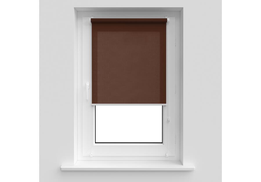 Zdjęcie: Roleta Mini Lux 76x230 cm kolor 519 ciemny brąz DECODESIGN