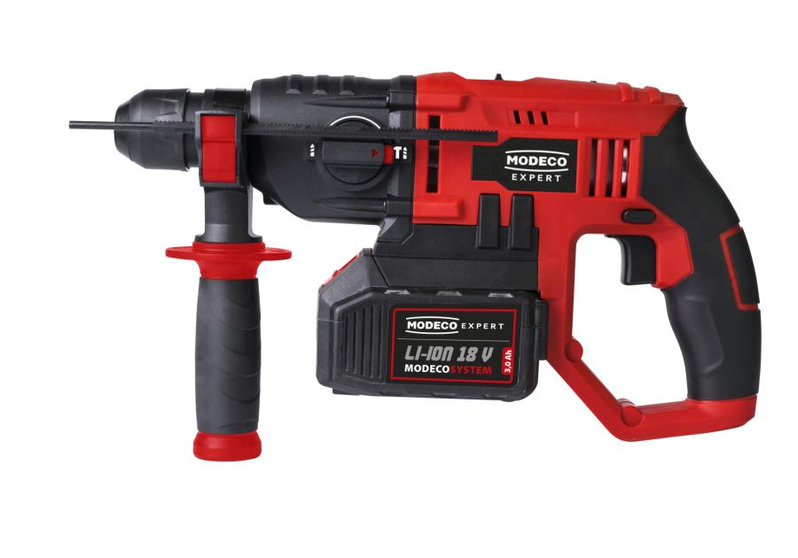 Zdjęcie: Młotowiertarka SDS plus 18 V, 1,2J bez akumulatorów i ładowarki MODECO EXPERT