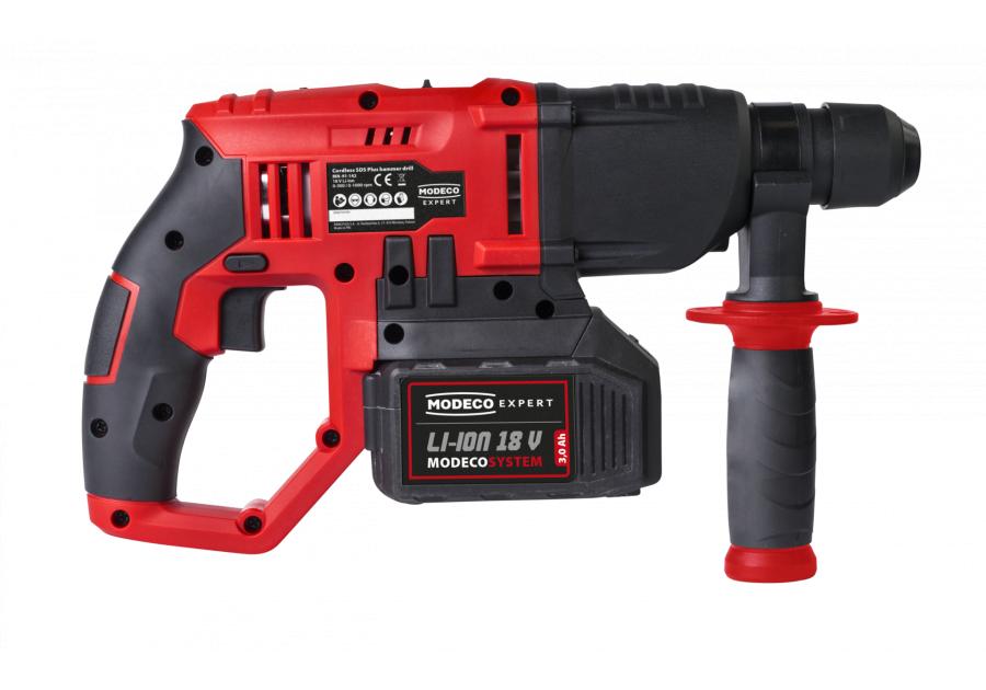 Zdjęcie: Młotowiertarka SDS plus 18 V, 1,2J bez akumulatorów i ładowarki MODECO EXPERT