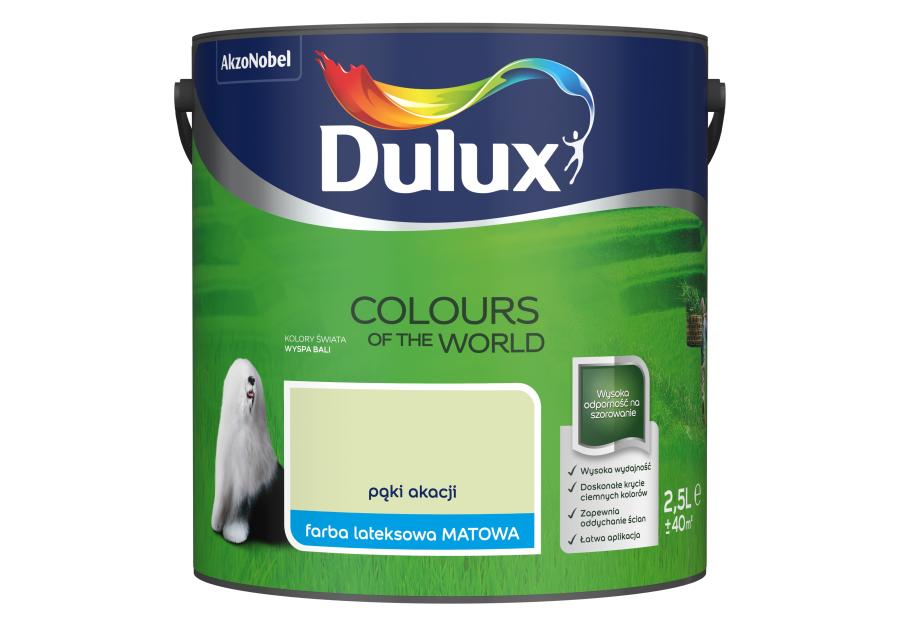 Zdjęcie: Farba do wnętrz Kolory Świata 2,5 L pąki akacji DULUX