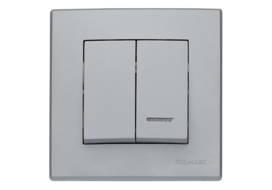 Zdjęcie: Łącznik podwójny Milano świecznikowy z podświetleniem ŁP-2LS.PO popiel POLMARK