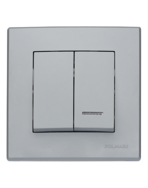 Zdjęcie: Łącznik podwójny Milano świecznikowy z podświetleniem ŁP-2LS.PO popiel POLMARK