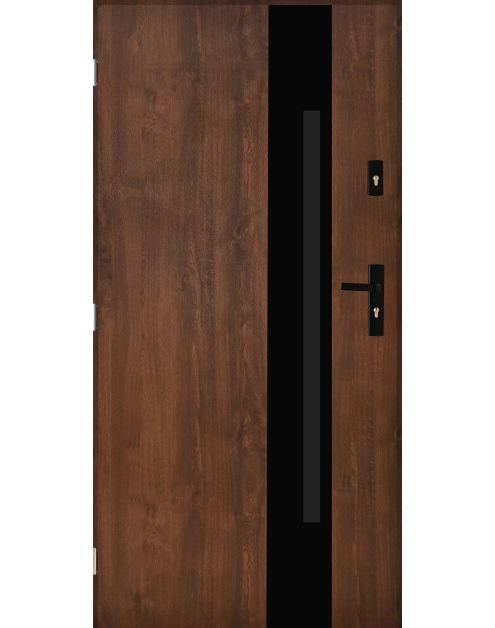 Zdjęcie: Drzwi zewnętrzne pasadena orzech 80l komplet ENTRYLINE