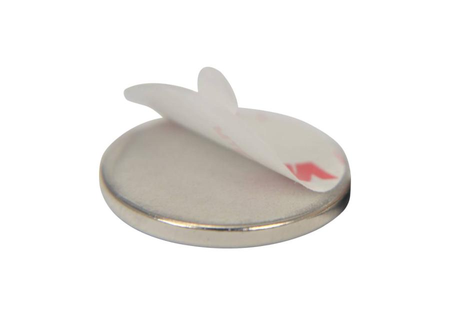Zdjęcie: Magnes neodymowy okrągły samoprzylepny 20x2 mm, 2 sztuki STAHL