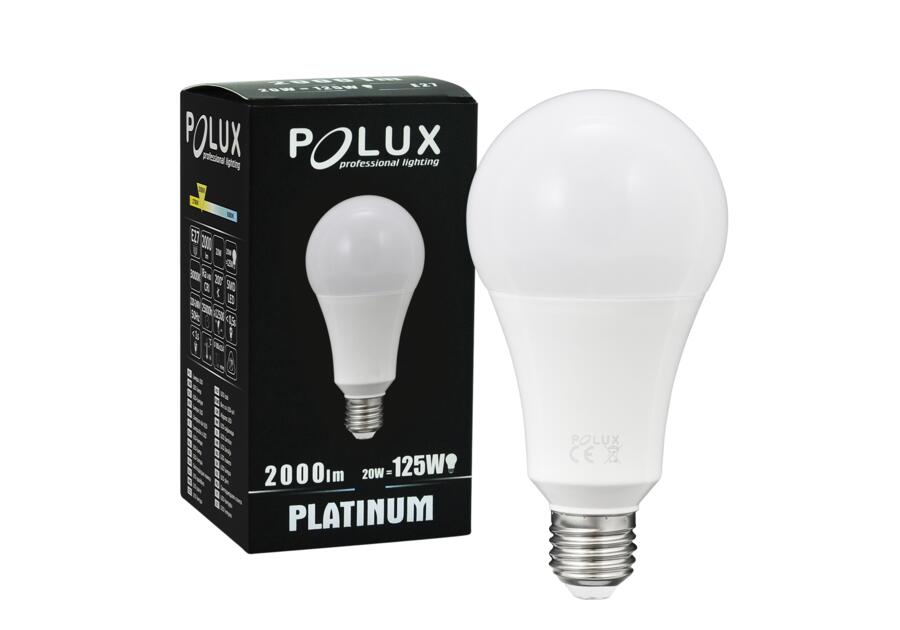 Zdjęcie: Żarówka LED A80 E27 20 W 2000 lm pc+aluminium POLUX