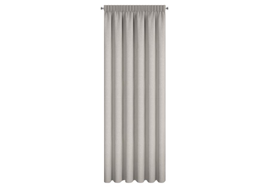 Zdjęcie: Zasłona Zoey 140x270 cm beżowa na taśmie EUROFIRANY