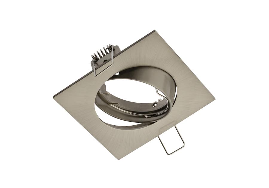 Zdjęcie: Oprawa sufitowa punktowa uchylna Porto K kwadratowa inox GTV