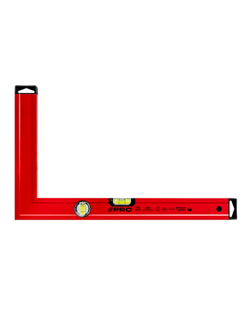 Zdjęcie: Kątownica czerwona wskaźnik pionu i poziomu  30x50 cm PRO