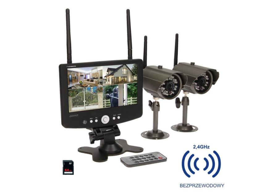 Zdjęcie: System do monitoringu 4-kanałowy, bezprzewodowy CCTV ORNO