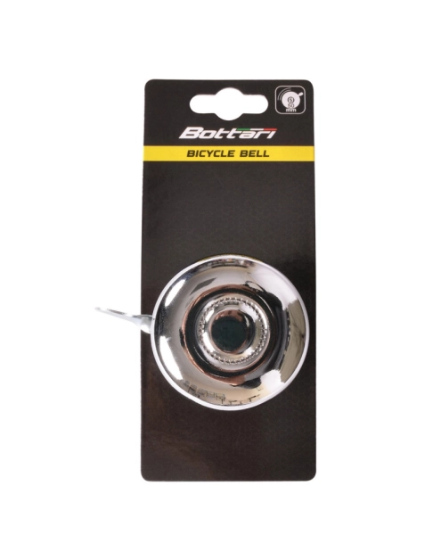 Zdjęcie: Dzwonek rowerowy Round 50 mm stalowy srebrny BOTTARI