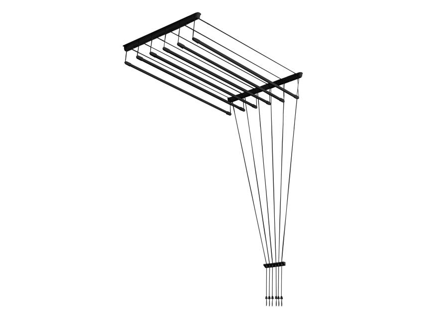 Zdjęcie: Suszarka sufitowa 6x140 cm P czarna SEPIO