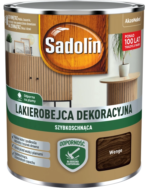 Zdjęcie: Lakierobejca dekoracyjna Wenge 0,7 L SADOLIN