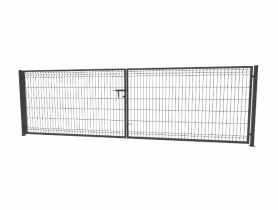 Brama 3D 400x123 cm ocynk 7016 komplet BETAFENCE
