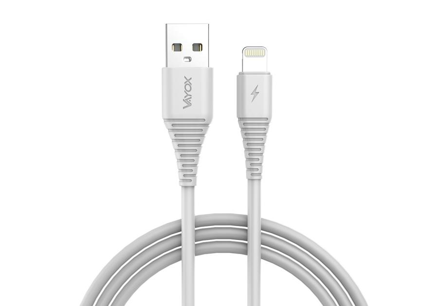 Zdjęcie: Kabel USB Lightning 1 m biały VA0057 VAYOX