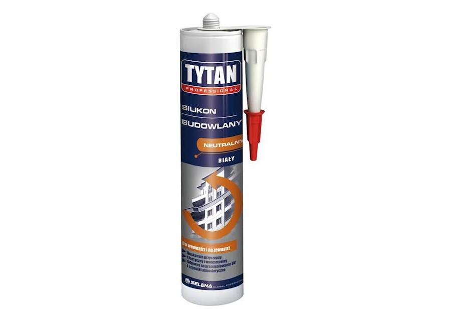 Zdjęcie: Silikon budowlany biały 310 ml TYTAN