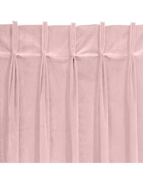 Zdjęcie: Zasłona Ines 140x270 cm pudrowa na szelkach EUROFIRANY