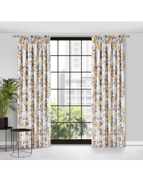 Zdjęcie: Zasłona gotowa Alison na taśmie 140x270 cm biały EUROFIRANY