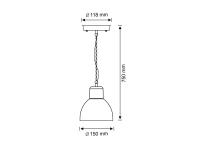 Zdjęcie: Lampa zewnętrzna Arne wisząca E27 czarna POLUX