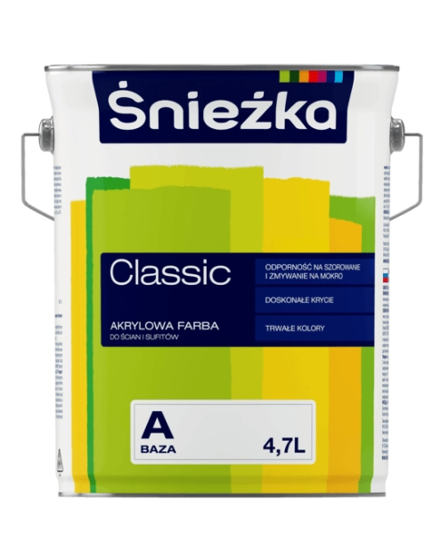 Zdjęcie: Emulsja akrylowa Classic BazaA 4,7L ŚNIEŻKA